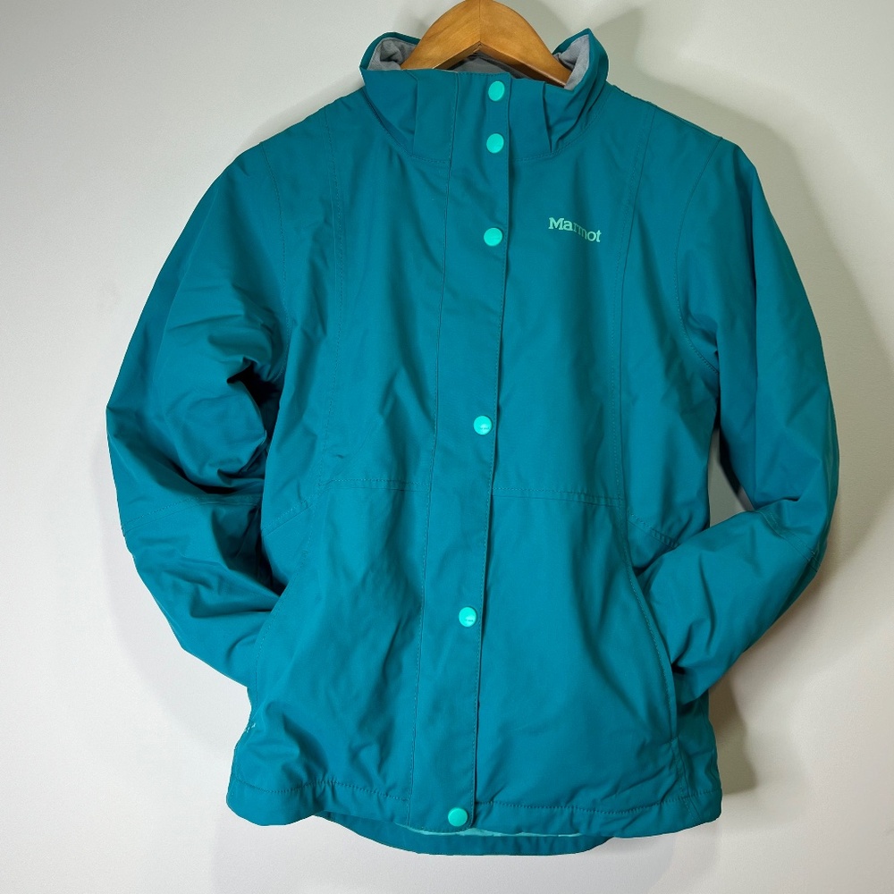 Marmot Nakiska Girls Waterproof/Insulated Full Zip/Hood Short Winter/Ski Coat LG